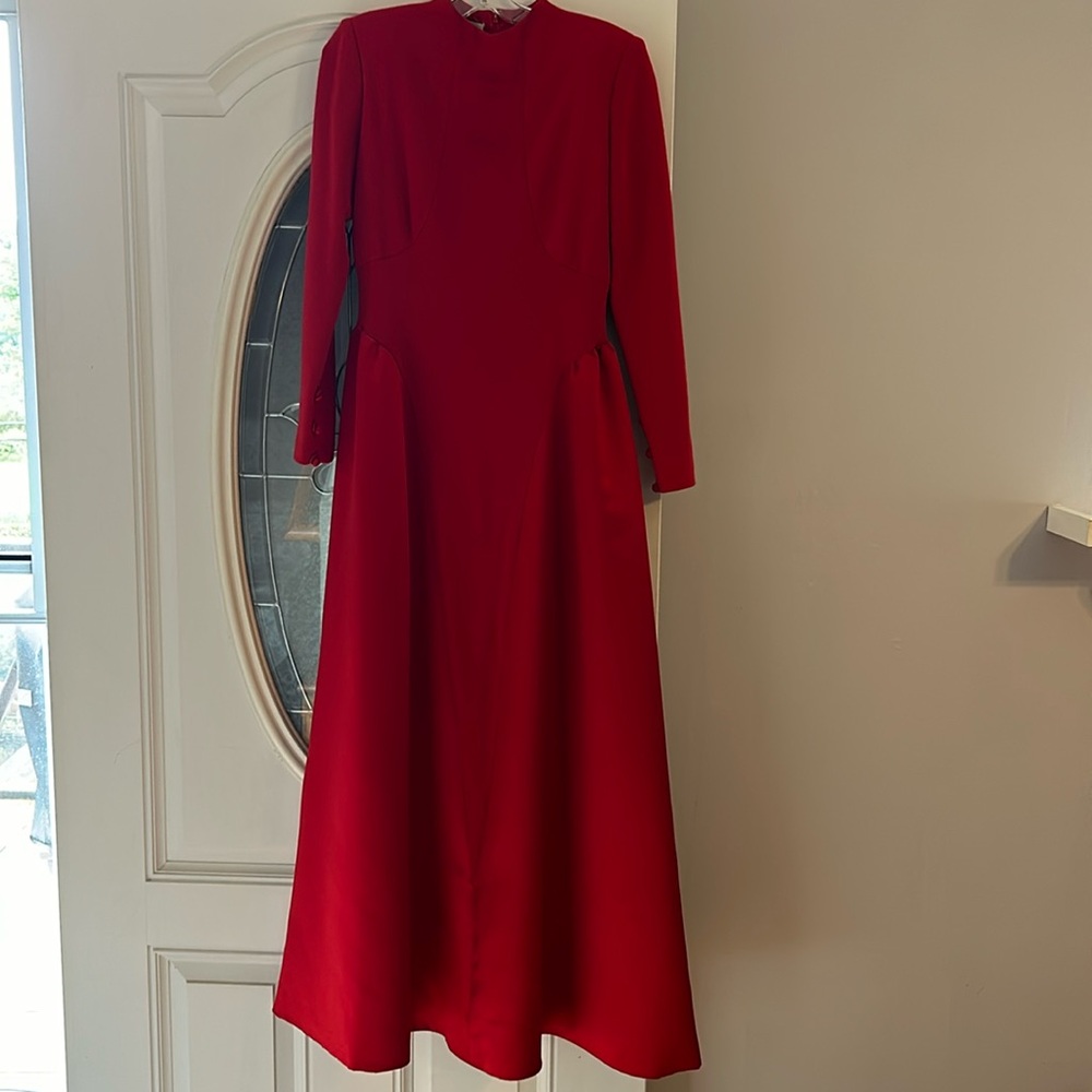 William Pearson Saks Fifth Avenue Red Dress Size 8